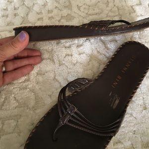 Gianni Bini brown leather sandals